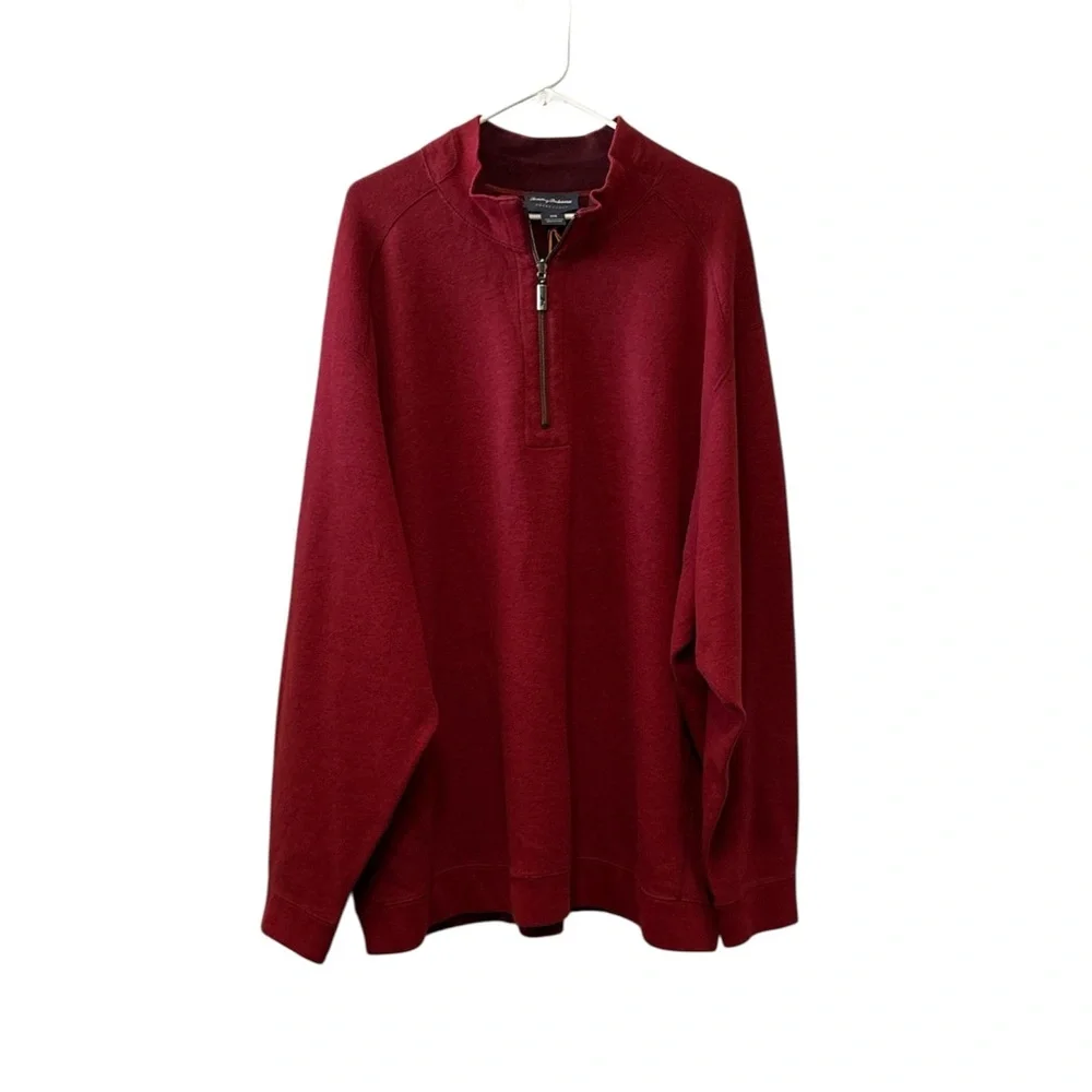 NWT Tommy Bahama Reversible Zip Up Sweater,100% Cotton,Size 3XB